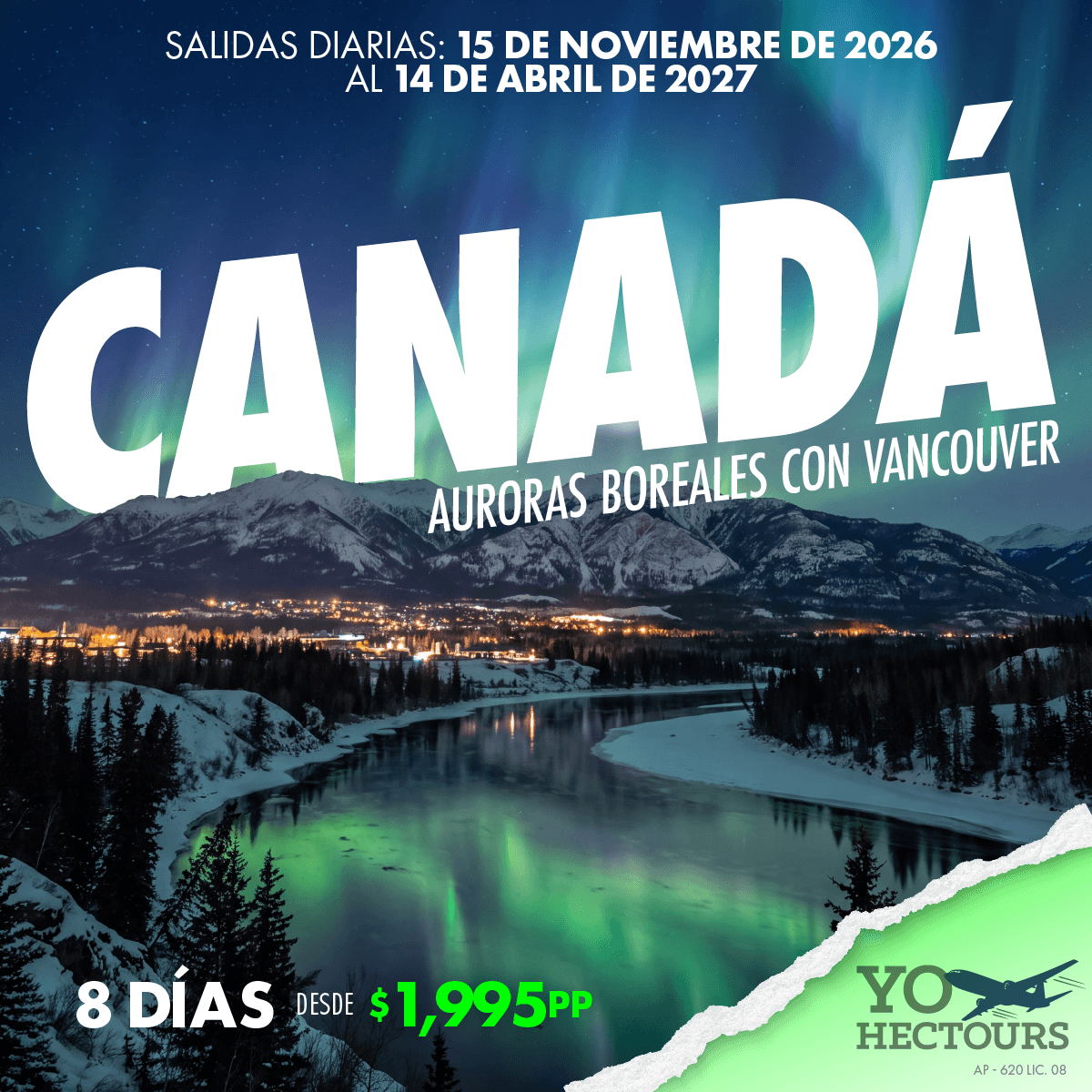 Auroras Boreales con Vancouver