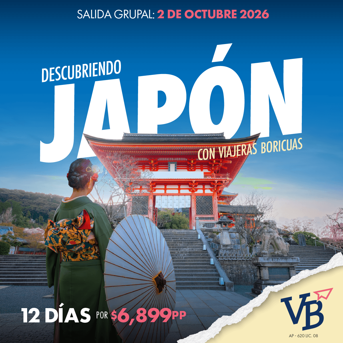 Viajeras Boricuas: Descubre Japón 2026